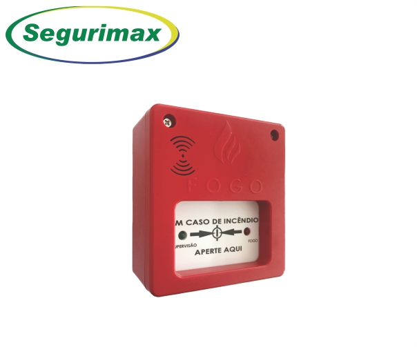 ACIONADOR MANUAL C/ SIRENE 12/24V SEGURIMAX