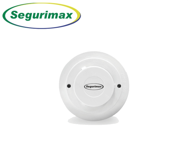 DETECTOR OPTICO DE FUMAÇA GANHO DE CORRENTE SEGURIMAX 12/24V