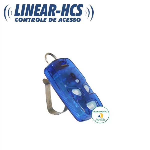 RADIO TRANSMISSOR 4 TECLAS AZUL LINEAR HCS